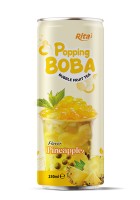 Вьетнамский поставщик со вкусом ананаса, пузырьковый чай, банка 250 мл