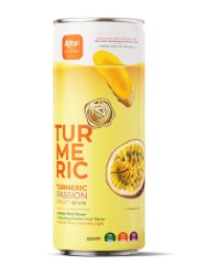 RITA Less Sugar Turmeric Passion Fruit Drink 250ml Slim Can