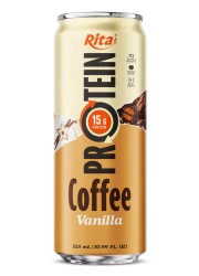 Rita Protein Coffee 15g – Ready-to-Drink High Protein Coffee Vanilla 325ml Can
