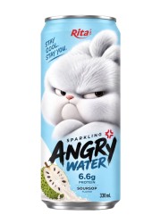 Sparkling Soursop Juice with Protein 330ml – Angry Water