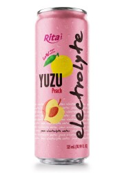 Yuzu Peach  Electrolyte Water Drink 325ml  Low Sugar Hydration Beverage